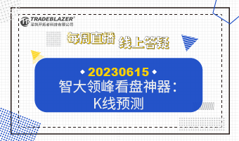 智大领峰看盘神器：K线预测20230615